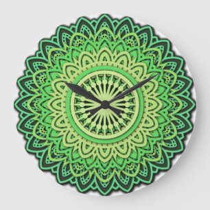 Horloge en Acrylique Circular Mandala Pattern