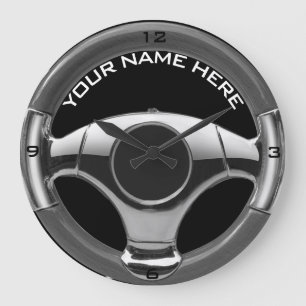 horloge en bois vintage 6 de volant de regard de