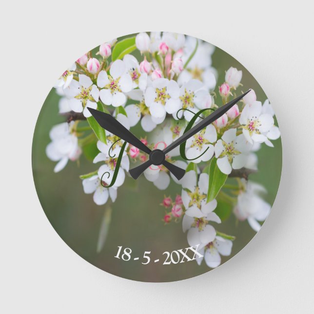 Horloge en fleurs de cerisier (Recto)