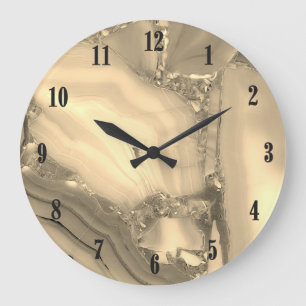Horloge en marbre marron