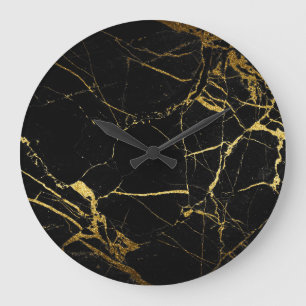 Horloge en marbre noir