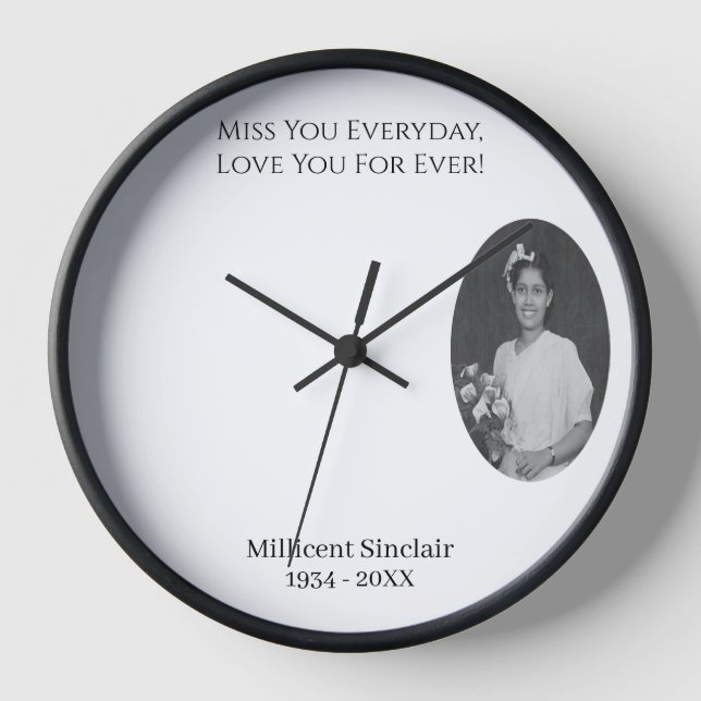 Horloge En mémoire d'amour - Souvenir (Recto)