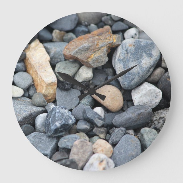 Horloge en pierre de roche naturelle (Recto)
