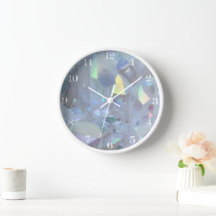 Horloge en quartz cristal étincelant