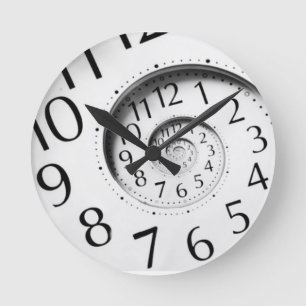 Horloge en spirale d'art