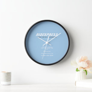 Horloge Entreprise de voitures, Bleu