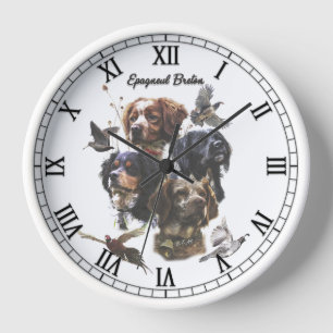 Horloge Épagneul breton