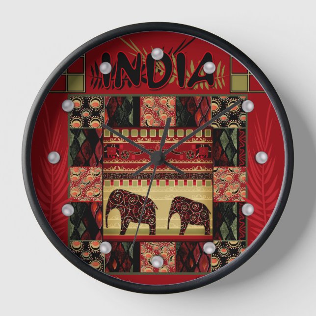 Horloge Ephapes ethniques disparates en Inde (Recto)