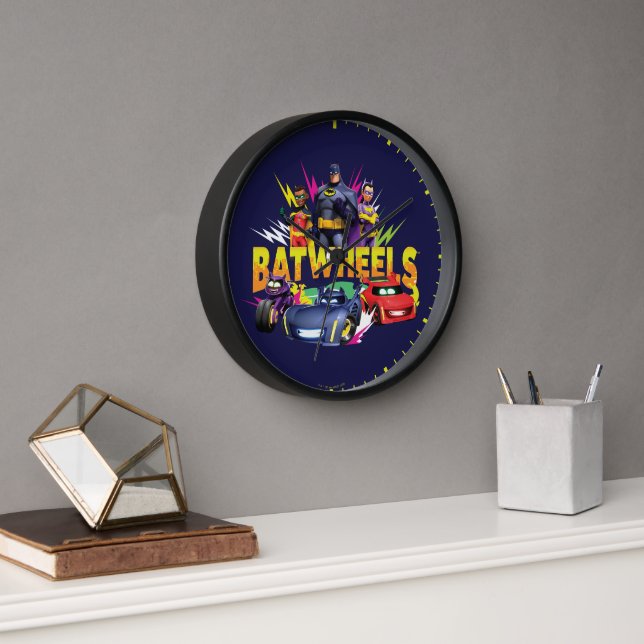 Horloge Équipe de superhéros Batwheel™ (Bureau)