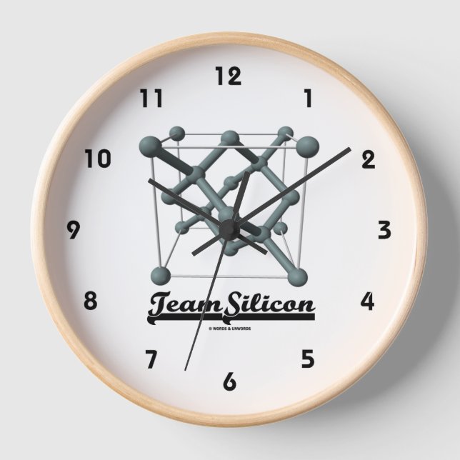 Horloge Équipe Silicon Unité de silicone Structure chimiqu (Recto)