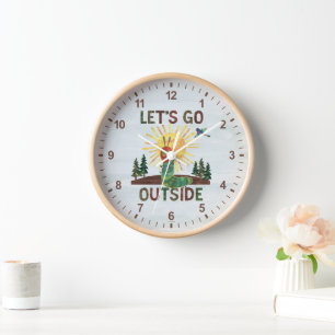 Horloge Eric Carle   Allons dehors