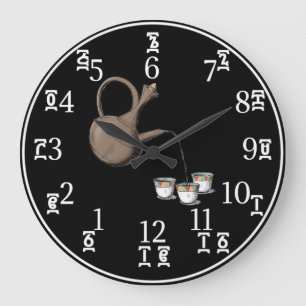 Horloge éthiopienne du café - Numéros Amharique