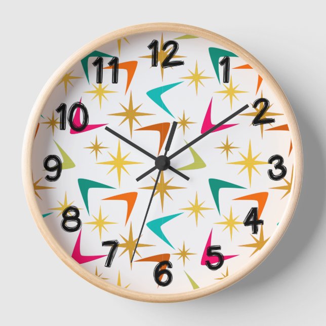 Horloge Étoiles et Boomerangs (Recto)