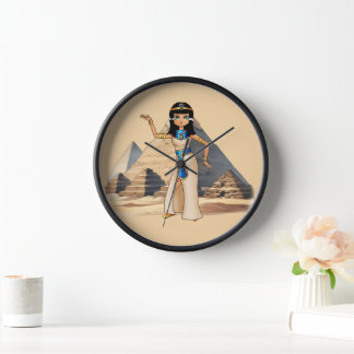 Horloge Étui de téléphone déesse égyptienne antique Isis a
