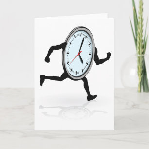 Horloge exécution des cartes de voeux