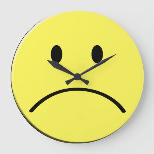 Horloge face triste