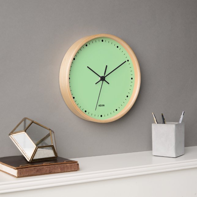 Horloge Face verte de l'horloge et nombre d'heures noires (Bureau)