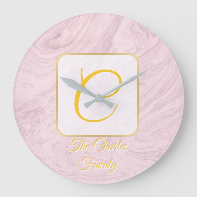 horloge familiale personnalisée (Recto)