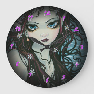 Horloge fantaisie enfant fleur fée