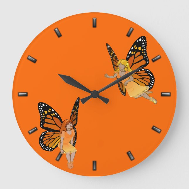 Horloge fée Féeries papillon Horloge murale Art fé (Recto)