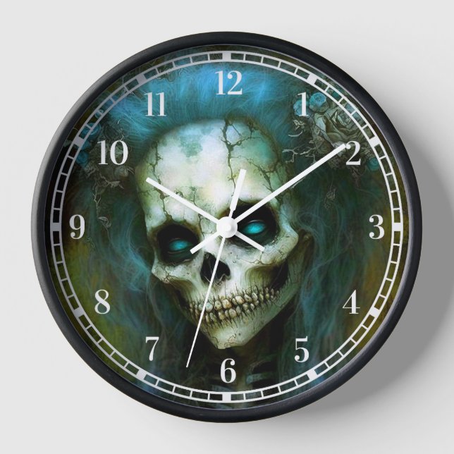 Horloge Femme morte Squelette Horreur (Recto)