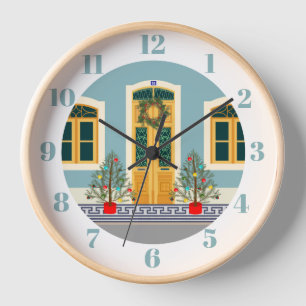 Horloge Fête de Noël Maison portugaise