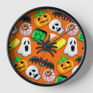 Horloge Fête des Candies Éffrayantes d'Halloween