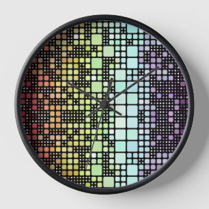 Horloge Fierté Neurogenre Géométrique Groovy Funky Rétro M