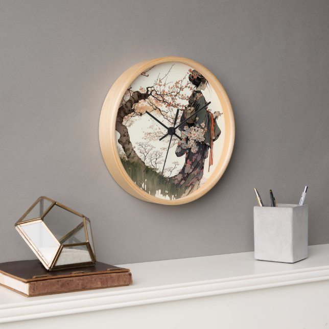 horloge fille japonaise (Bureau)