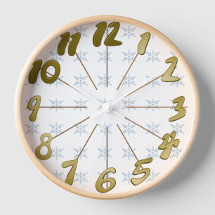 Horloge Flambeaux d'hiver