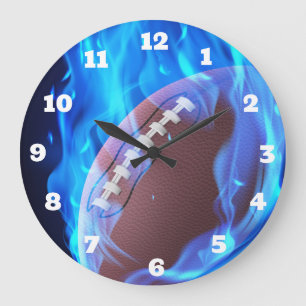 Horloge flamboyante de football