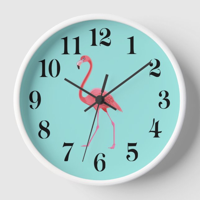 Horloge Flamingo Wall Clock (Recto)