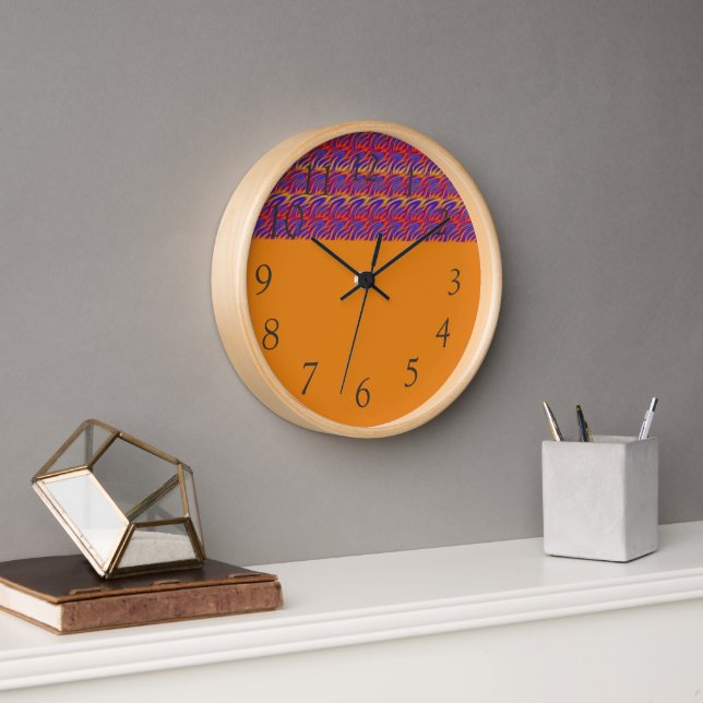 Horloge Flammes bleues (Bureau)