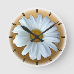 Horloge Fleur sauvage marguerite Horloge à fleurs