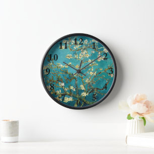 Horloge Fleurs d'amandier de Van Gogh Impressionnisme Clas