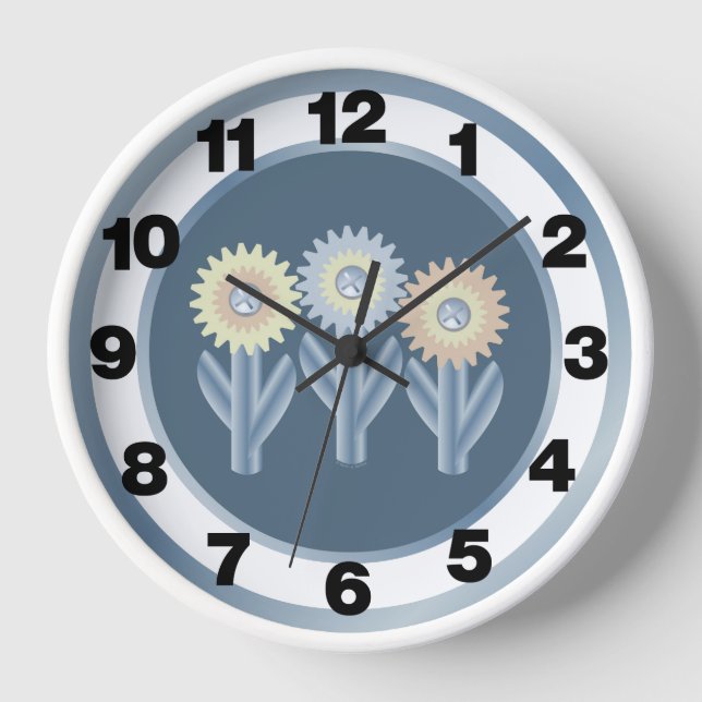 Horloge Fleurs mécaniques (Recto)