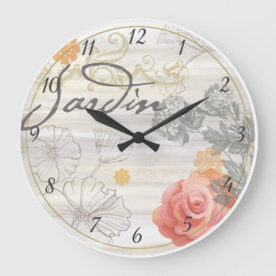 Horloge florale de Jardin de Français