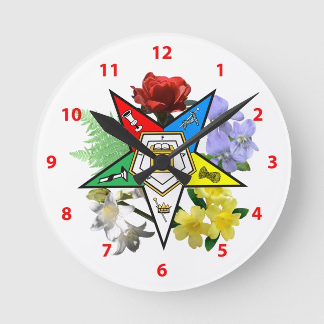 Horloge florale Etoile orientale (Recto)