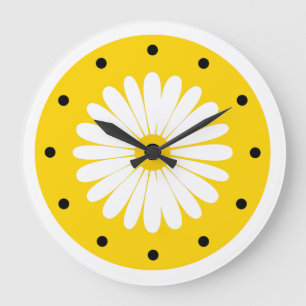 Horloge florale gaie et brillante