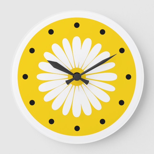 Horloge florale gaie et brillante (Recto)