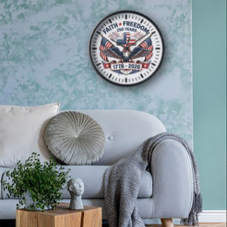 Horloge Foi, Liberté & 250 Ans