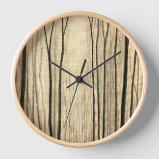 Horloge Forêt d'hiver