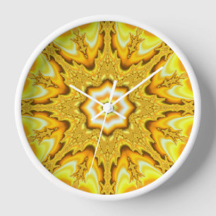 Horloge fractale Gold Star