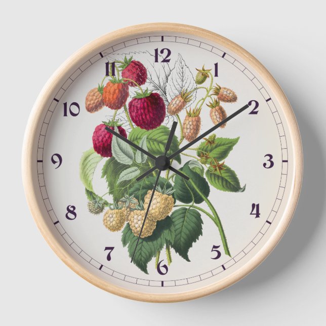 Horloge fraise vintage (Recto)