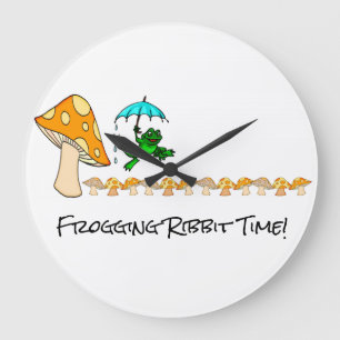 Horloge Frogging Ribbit Heure Champignon