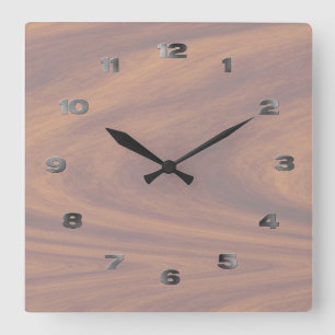 Horloge - Fruit clair avec des numéros métalliques