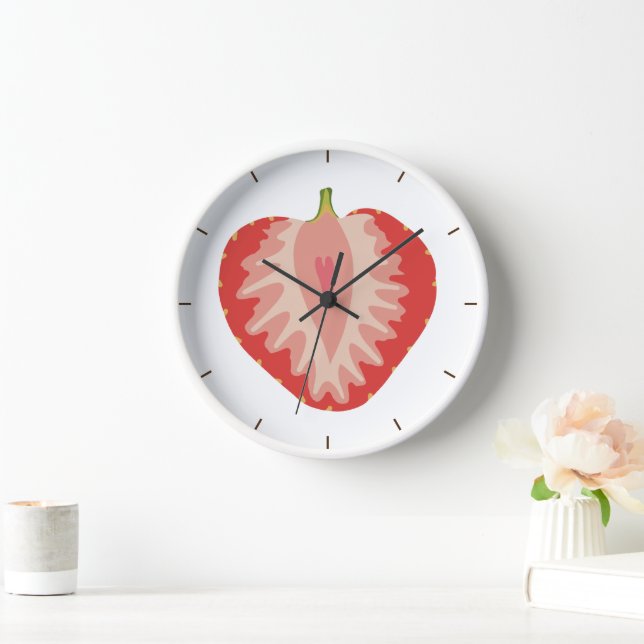 Horloge Fruit de fraise (Maison)