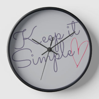 Horloge Gardez-le simple