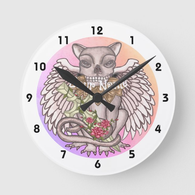 Horloge Gargoyle crâne (Recto)