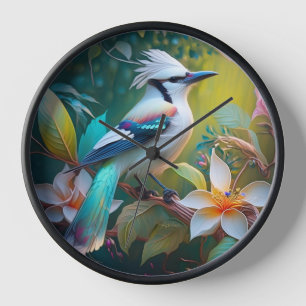 Horloge Geai ailé à crête